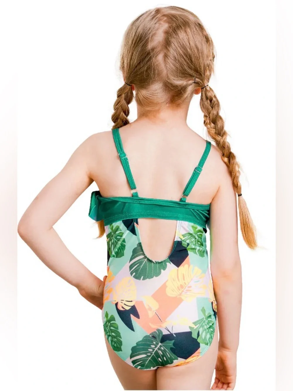 IKALI Girl’s' Tropical Print One-Piece Swimsuit NWOT Size 4T